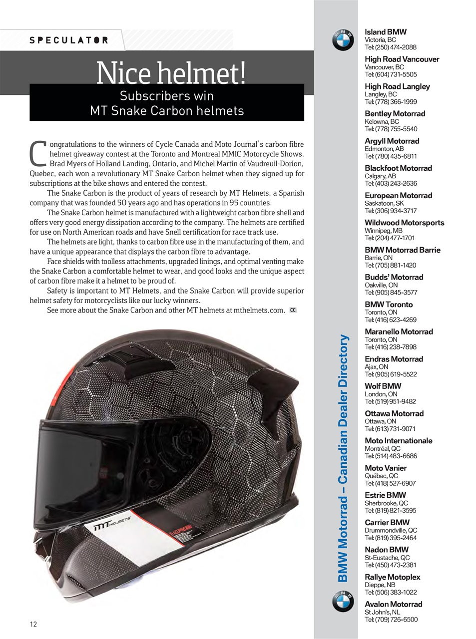 Cycle Canada Preview Pages