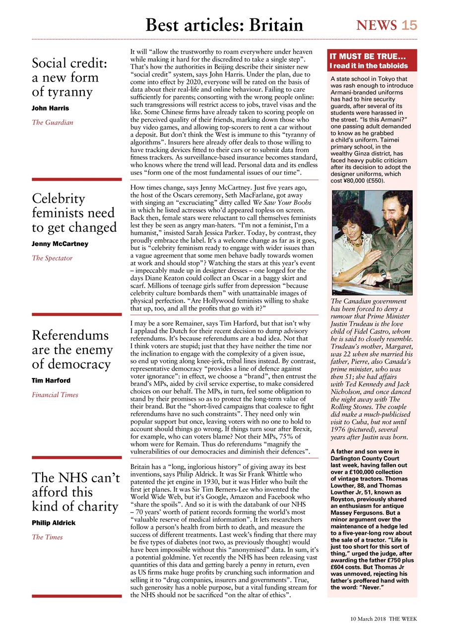 The Week Preview Pages