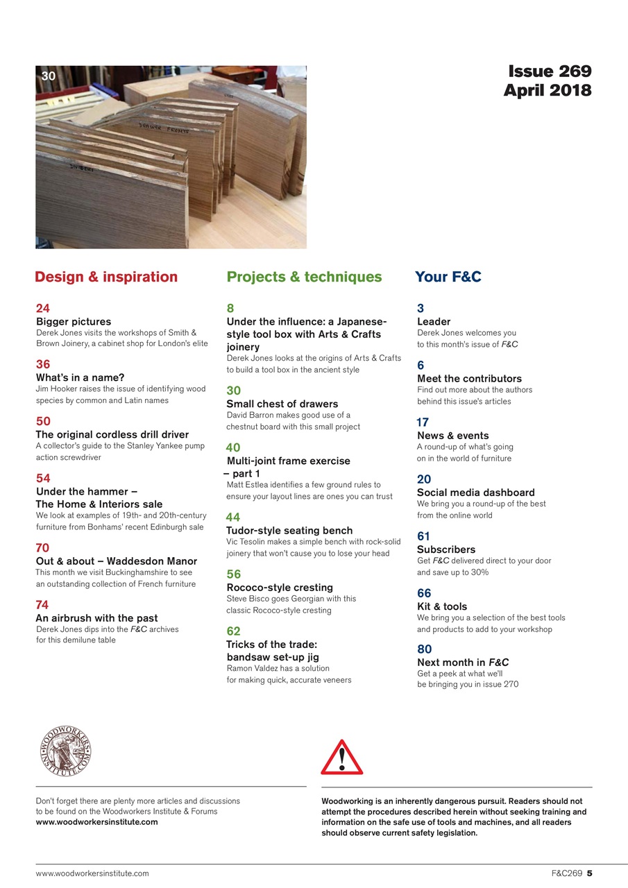 Furniture & Cabinetmaking Preview Pages