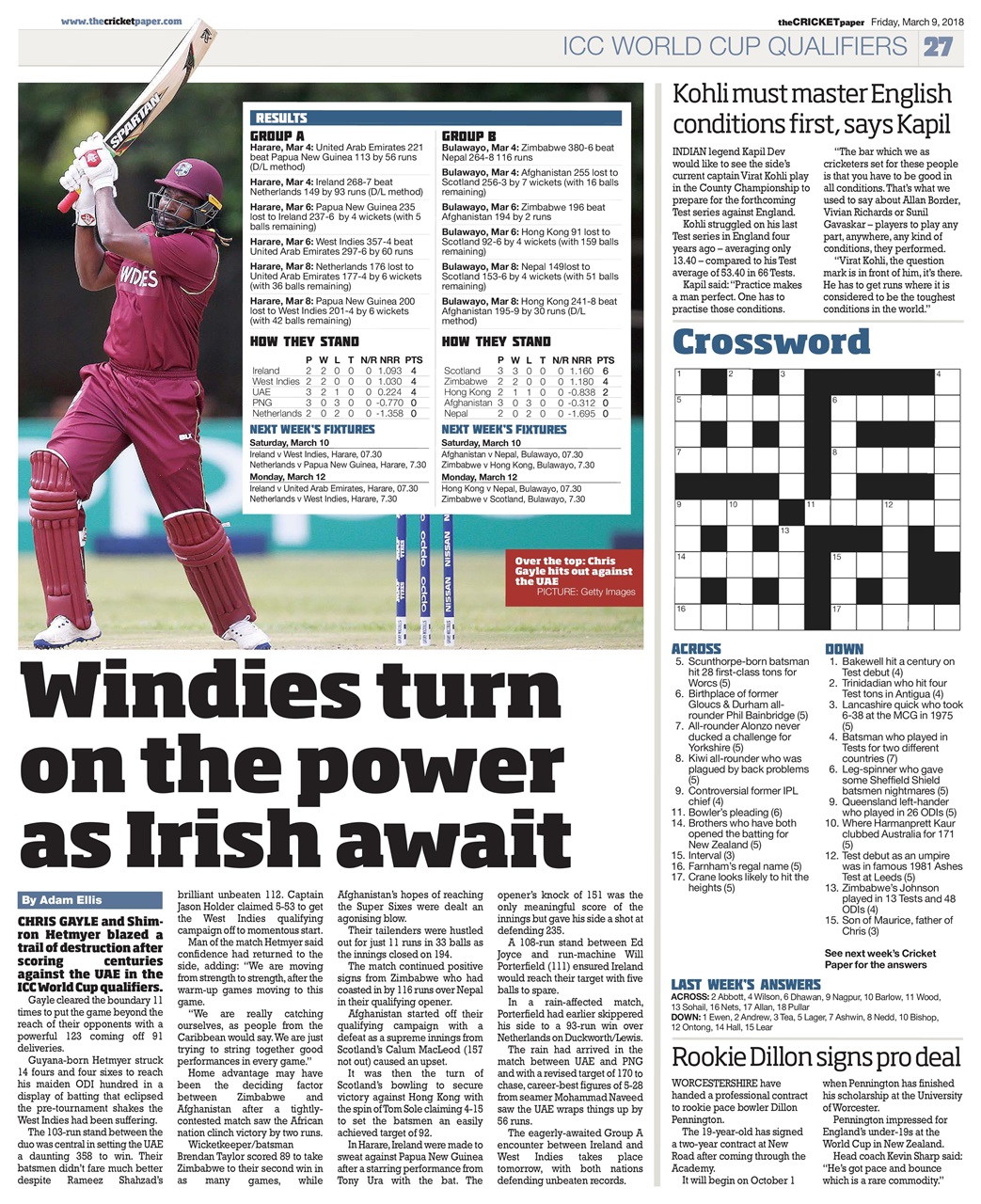 The Cricket Paper Preview Pages