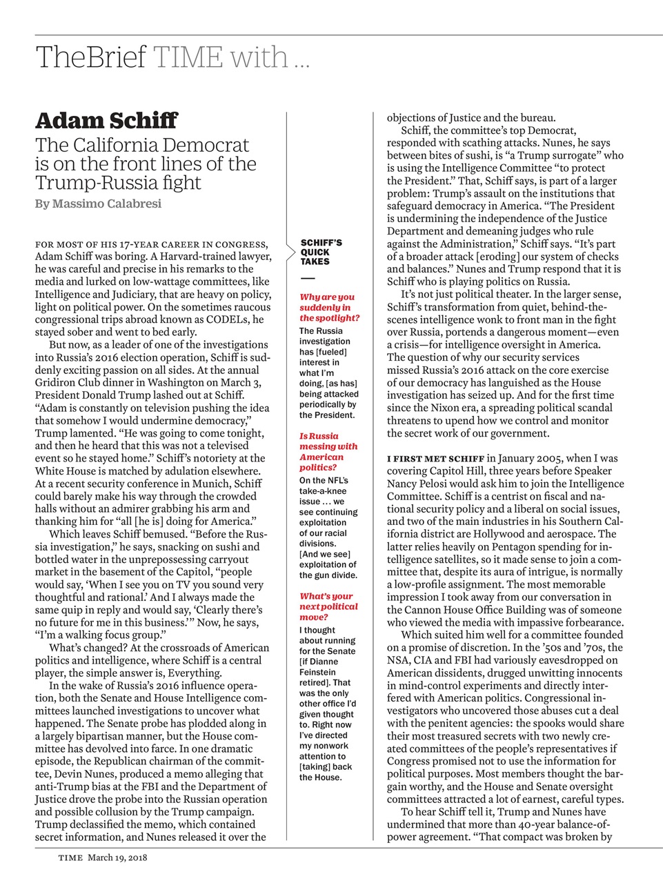 TIME Magazine Europe Preview Pages