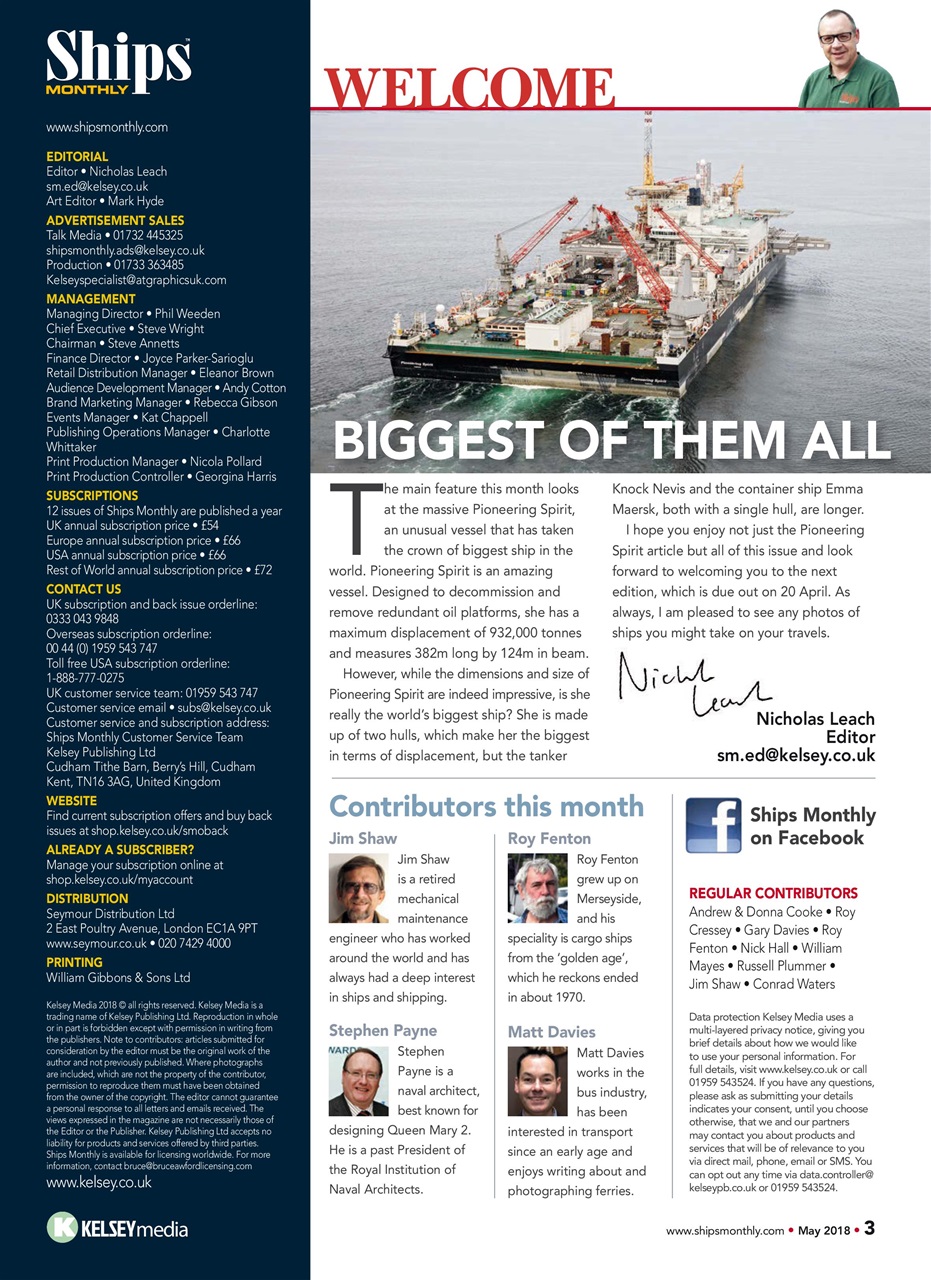 Ships Monthly Preview Pages