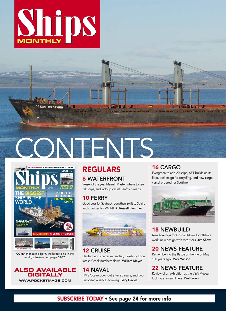 Ships Monthly Preview Pages