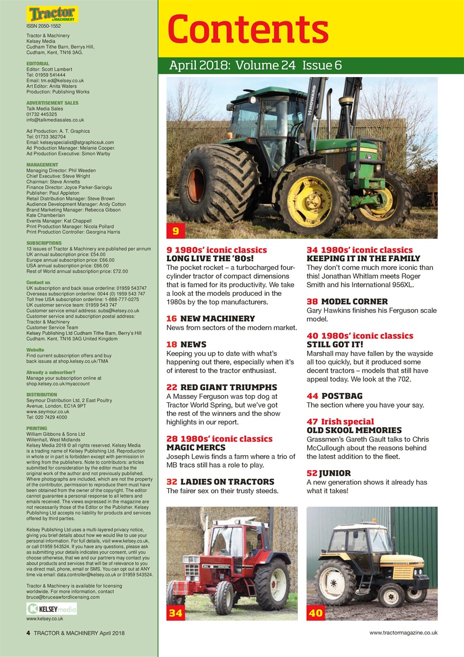 Tractor & Machinery Preview Pages