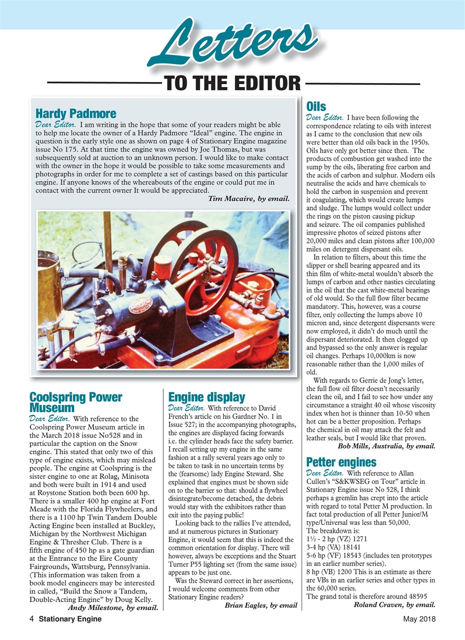 Stationary Engine Preview Pages