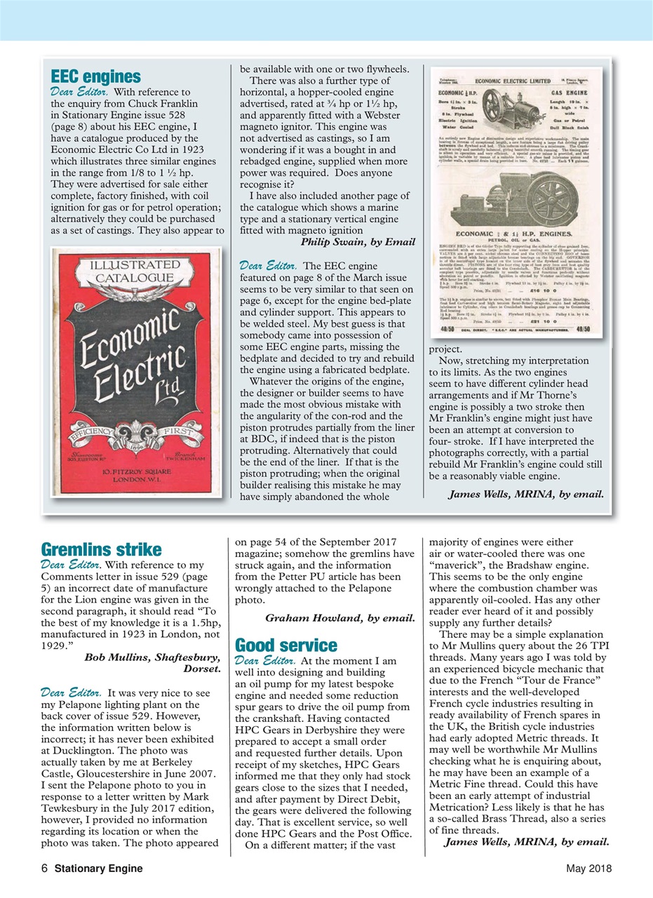 Stationary Engine Preview Pages