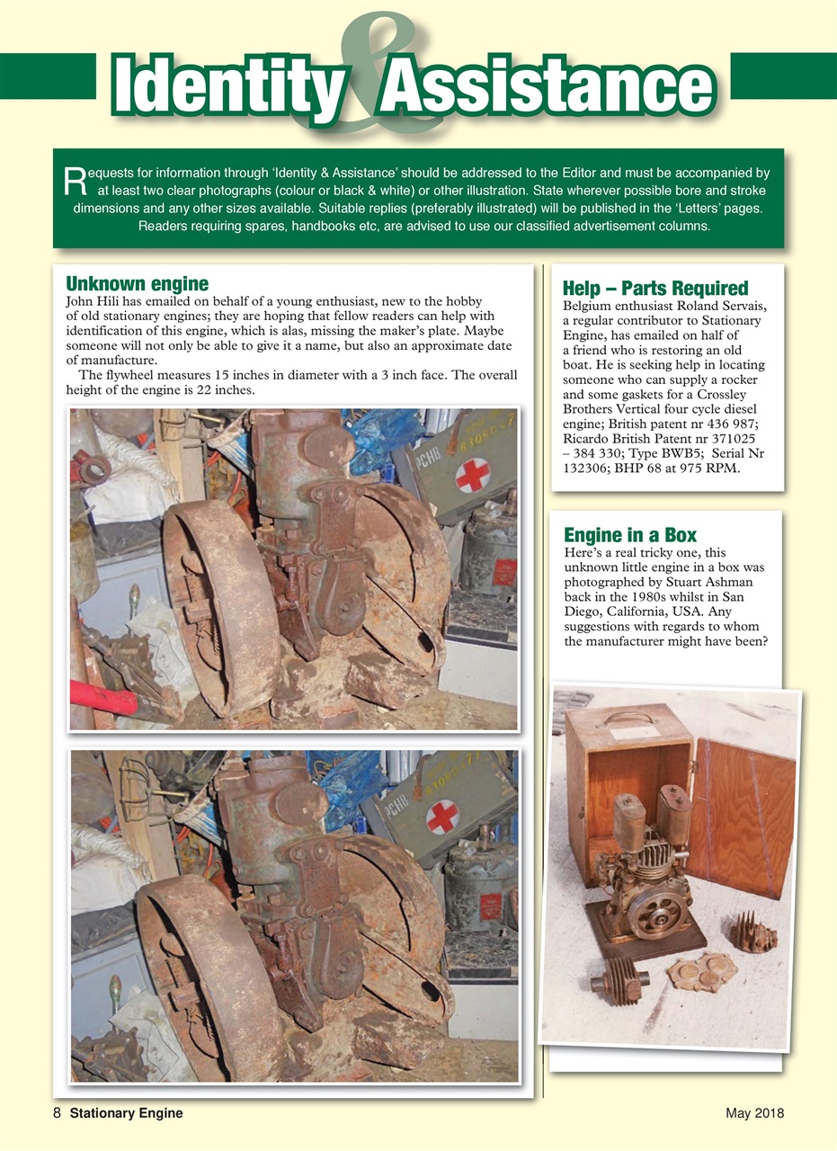 Stationary Engine Preview Pages