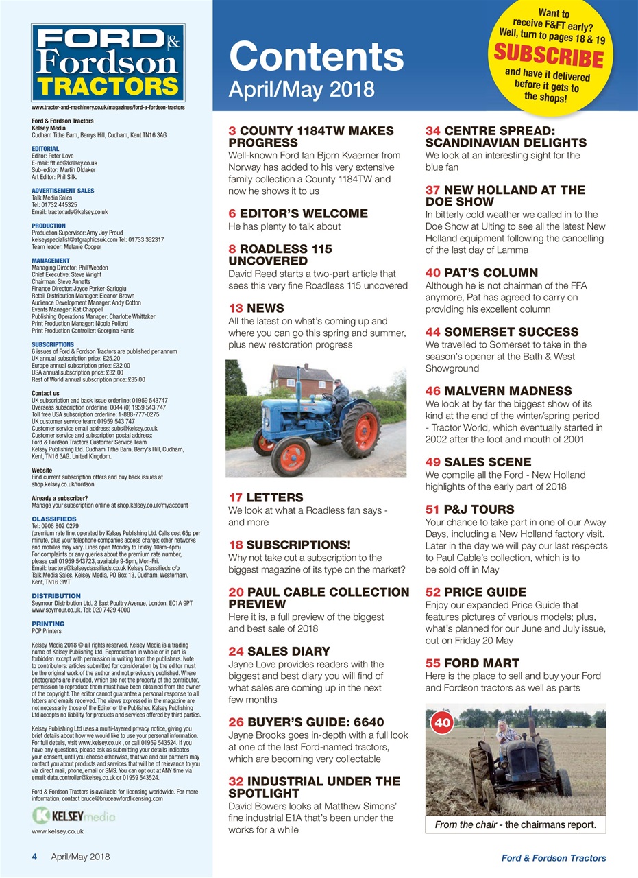 Ford & Fordson Preview Pages