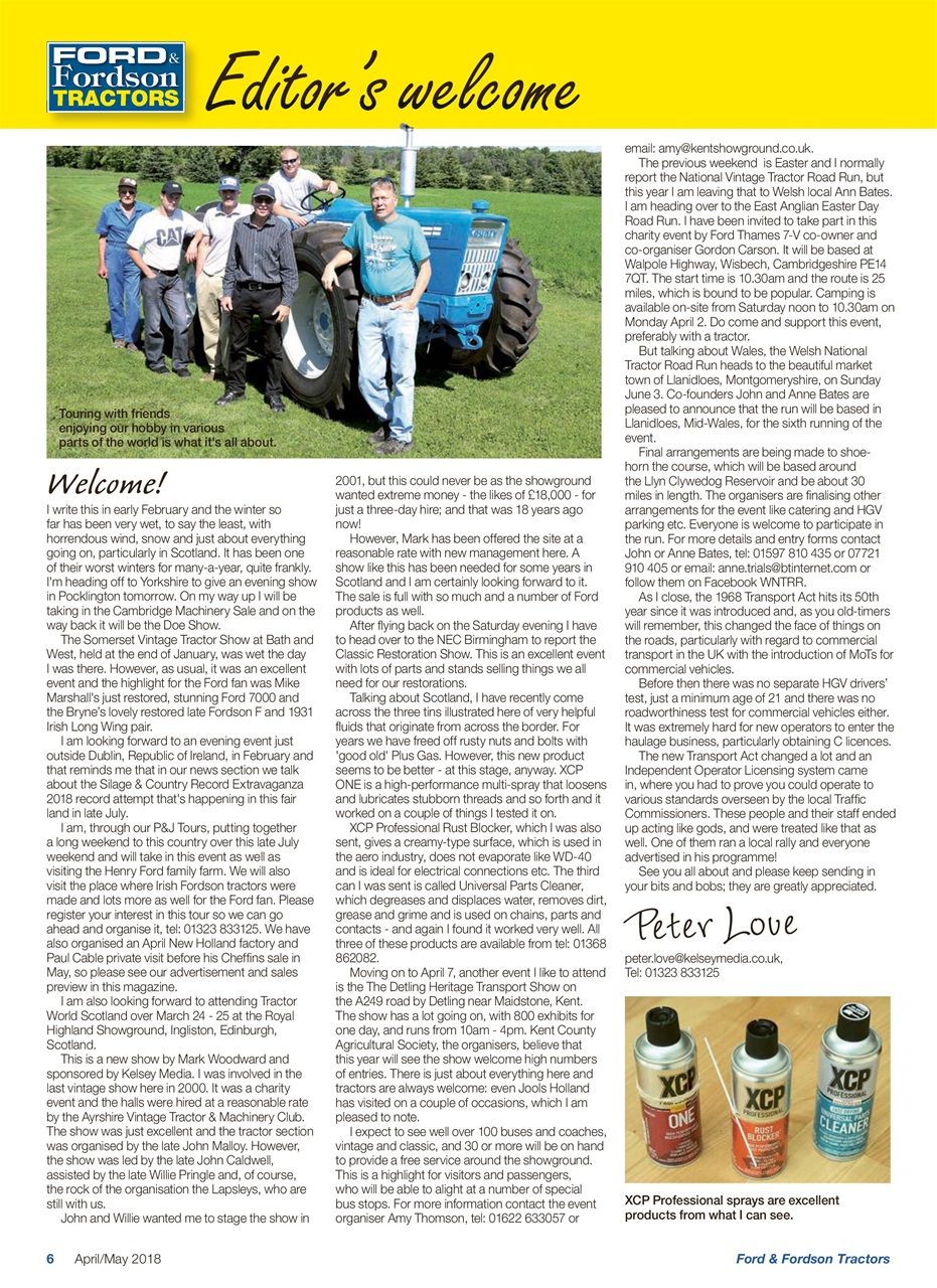 Ford & Fordson Preview Pages