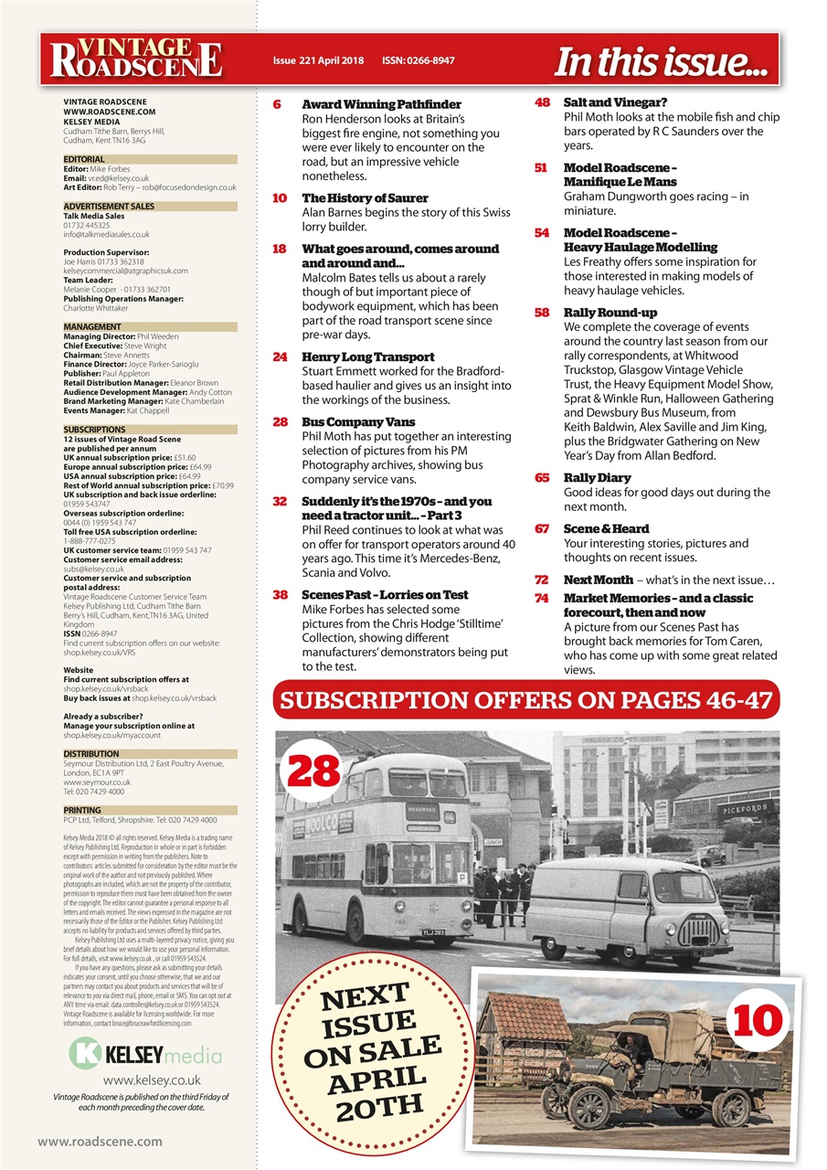 Vintage Roadscene Preview Pages