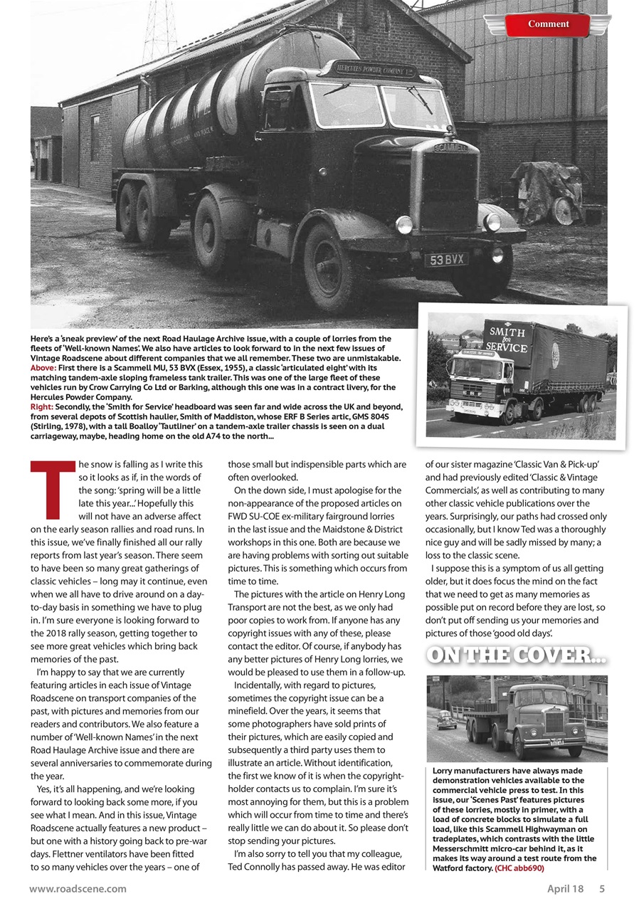 Vintage Roadscene Preview Pages