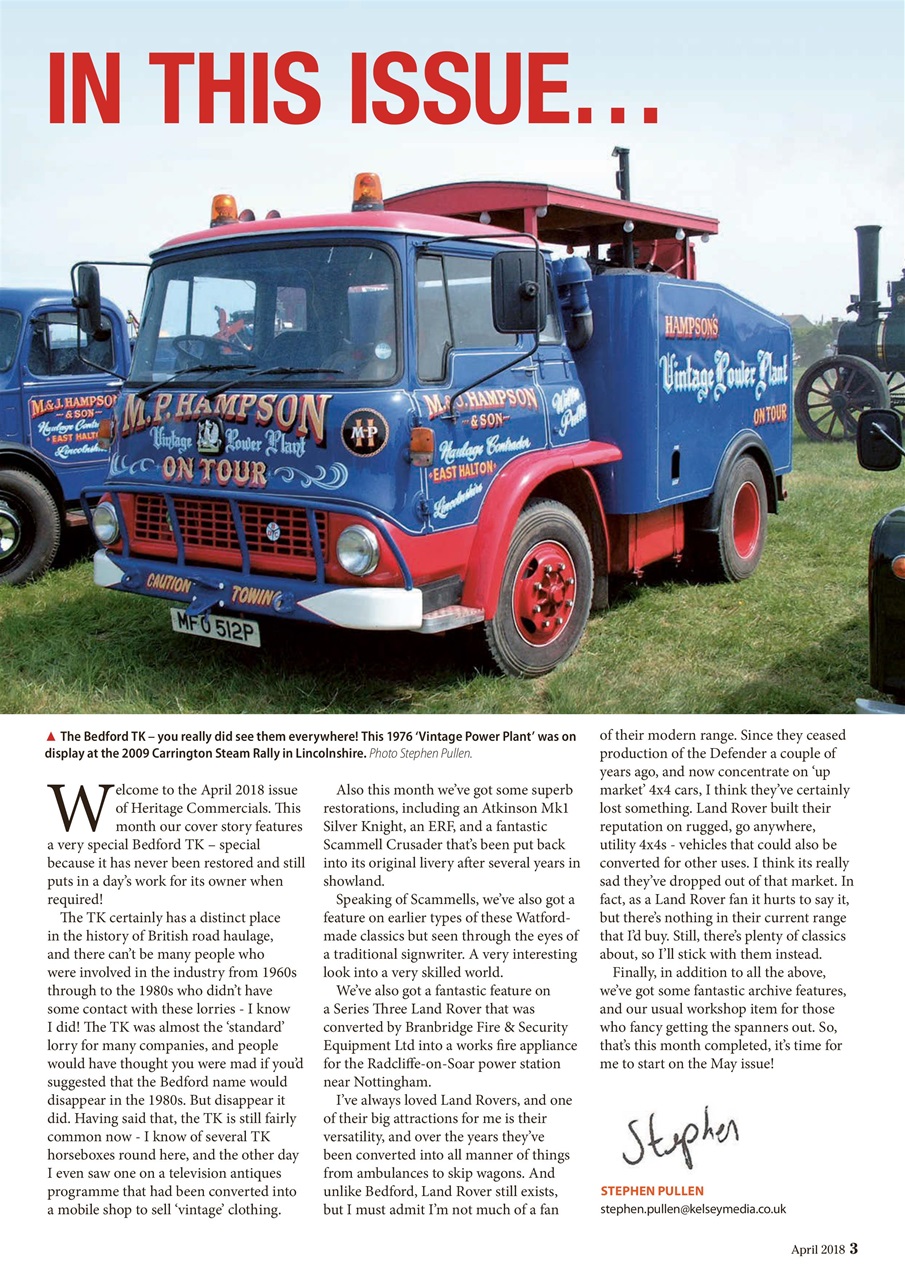 Heritage Commercials Magazine Preview Pages