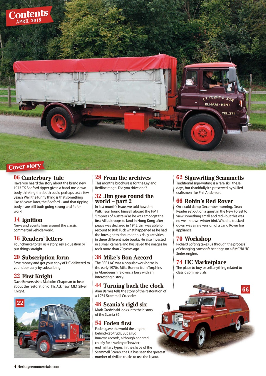 Heritage Commercials Magazine Preview Pages