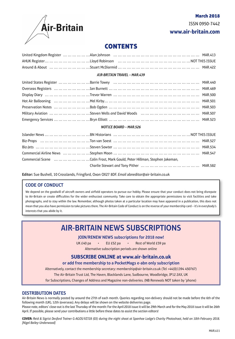 Air Britain News Preview Pages