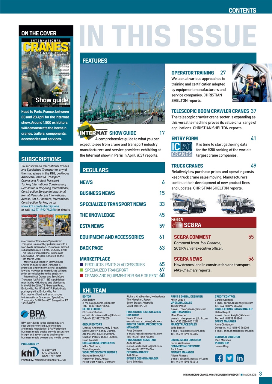 Int. Cranes and Specialized Transp Preview Pages