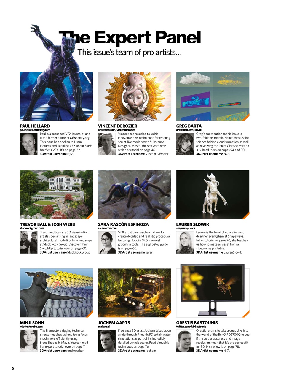 3D Artist Preview Pages