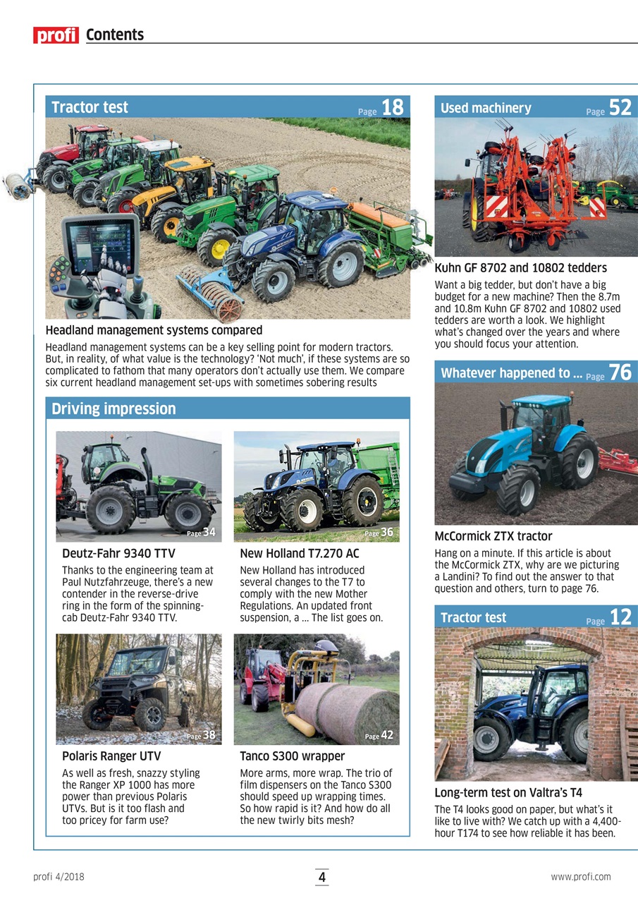 Profi International Preview Pages