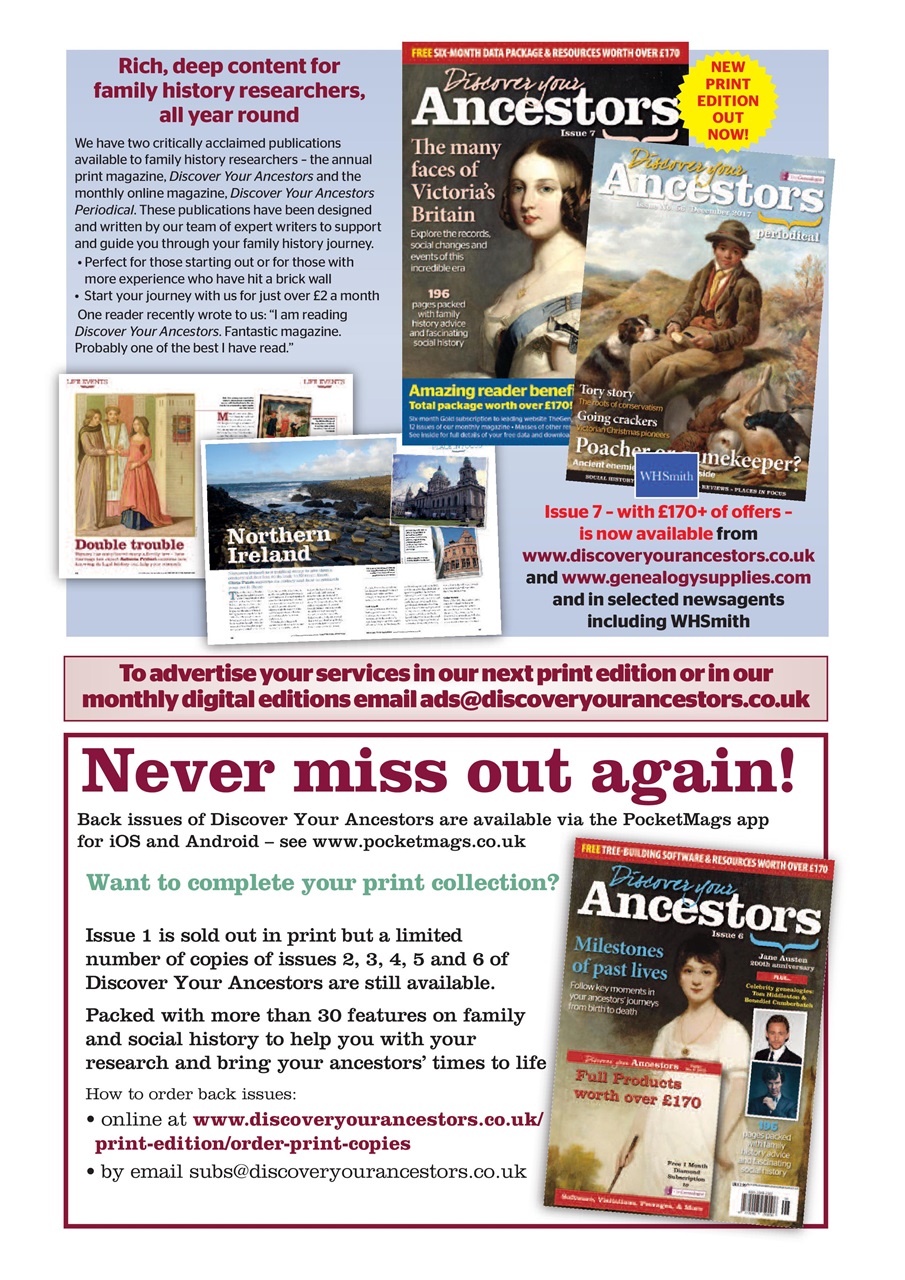 Discover Your Ancestors Preview Pages
