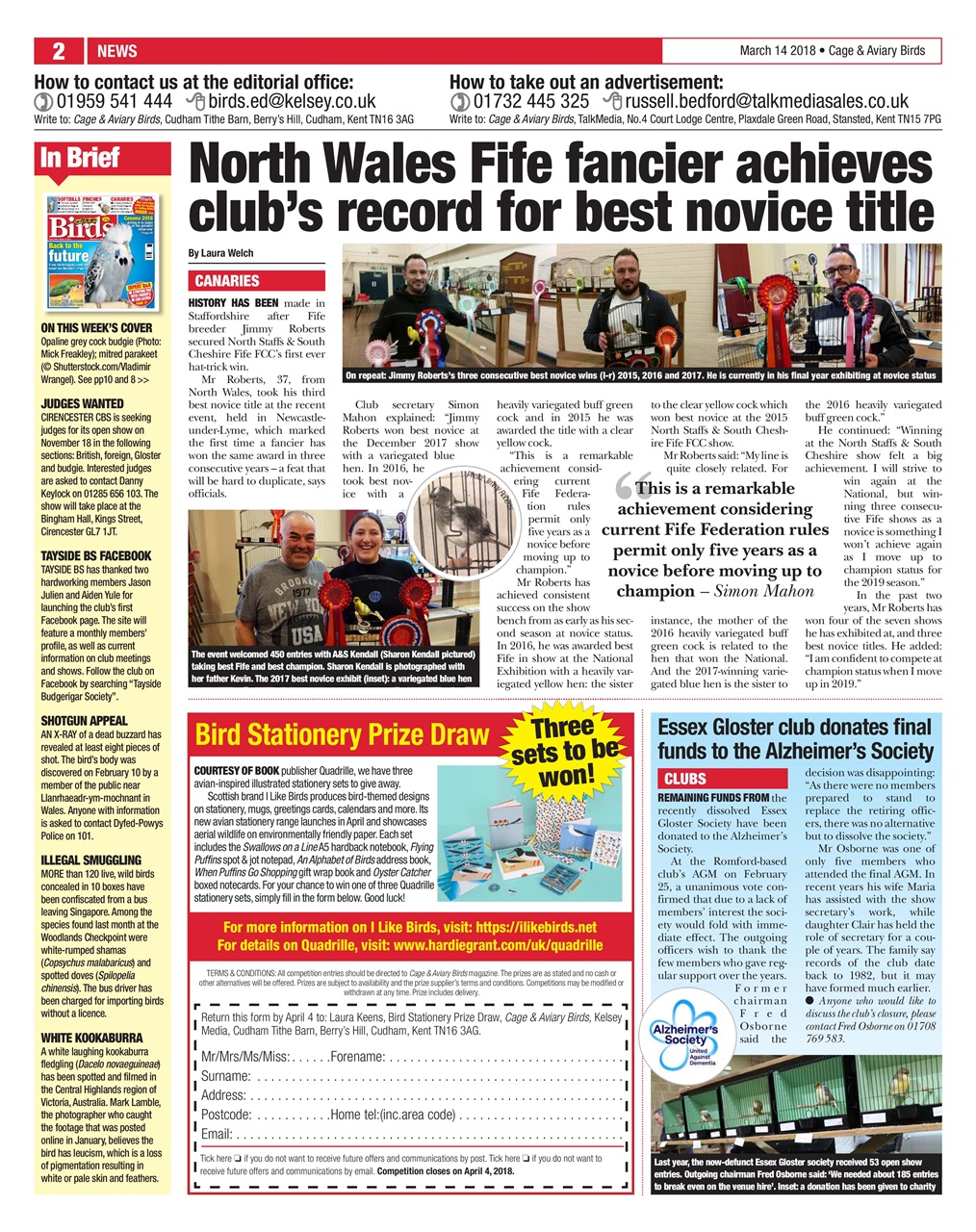 Cage & Aviary Birds Preview Pages