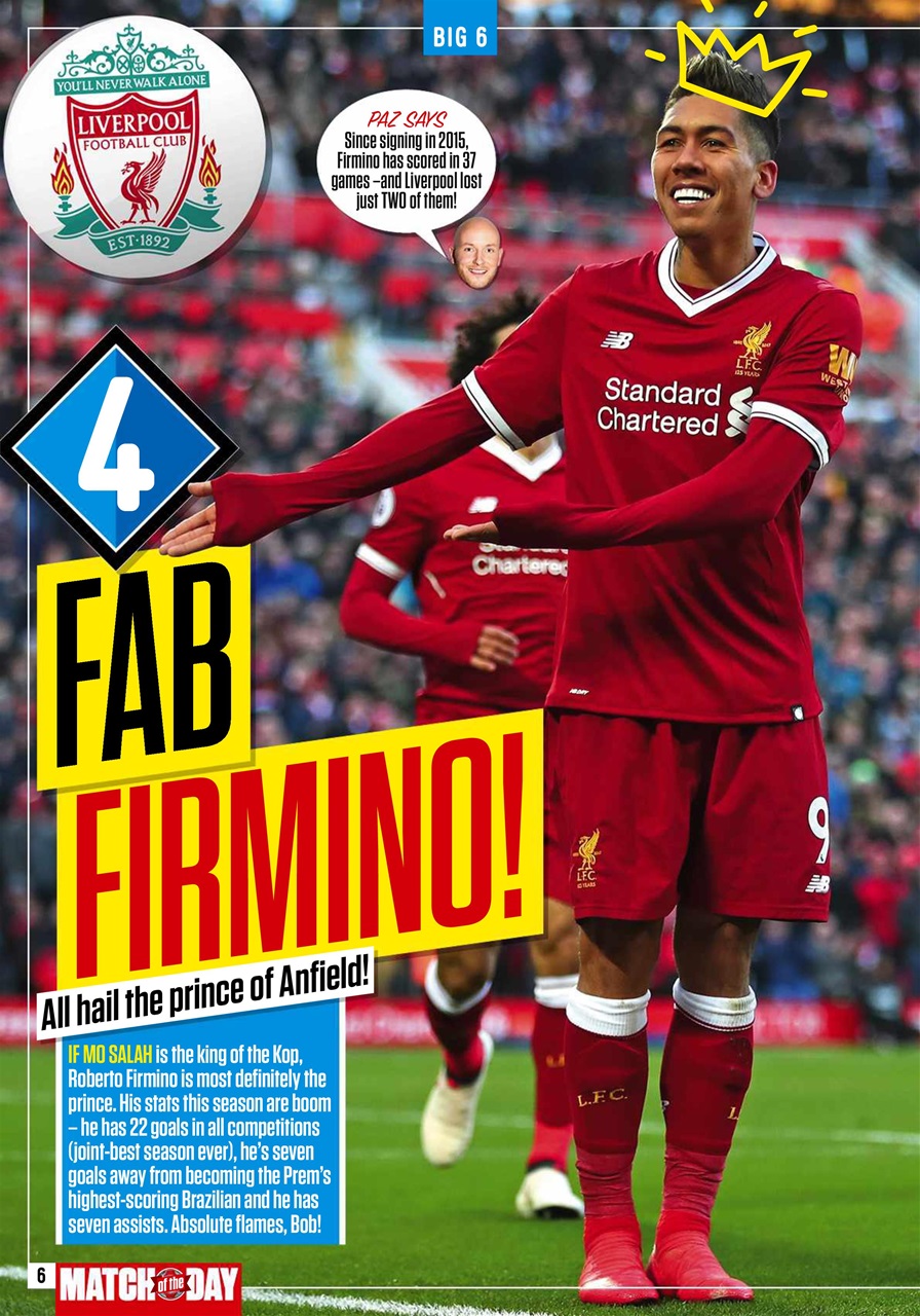 Match of the Day Preview Pages