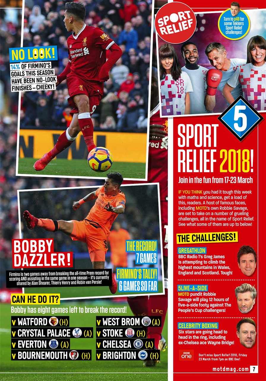 Match of the Day Preview Pages