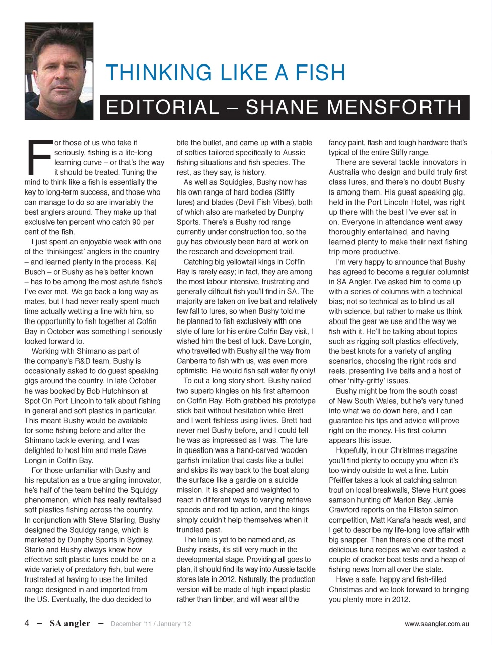 South Australian Angler Preview Pages