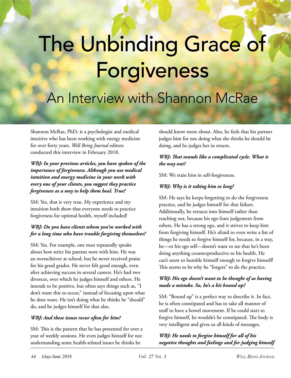 Well Being Journal Preview Pages