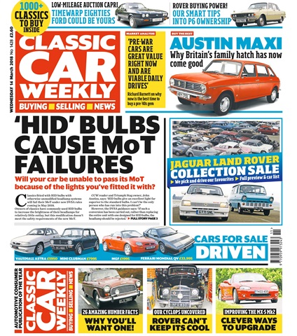 Classic Car Weekly issue 14th March 2018