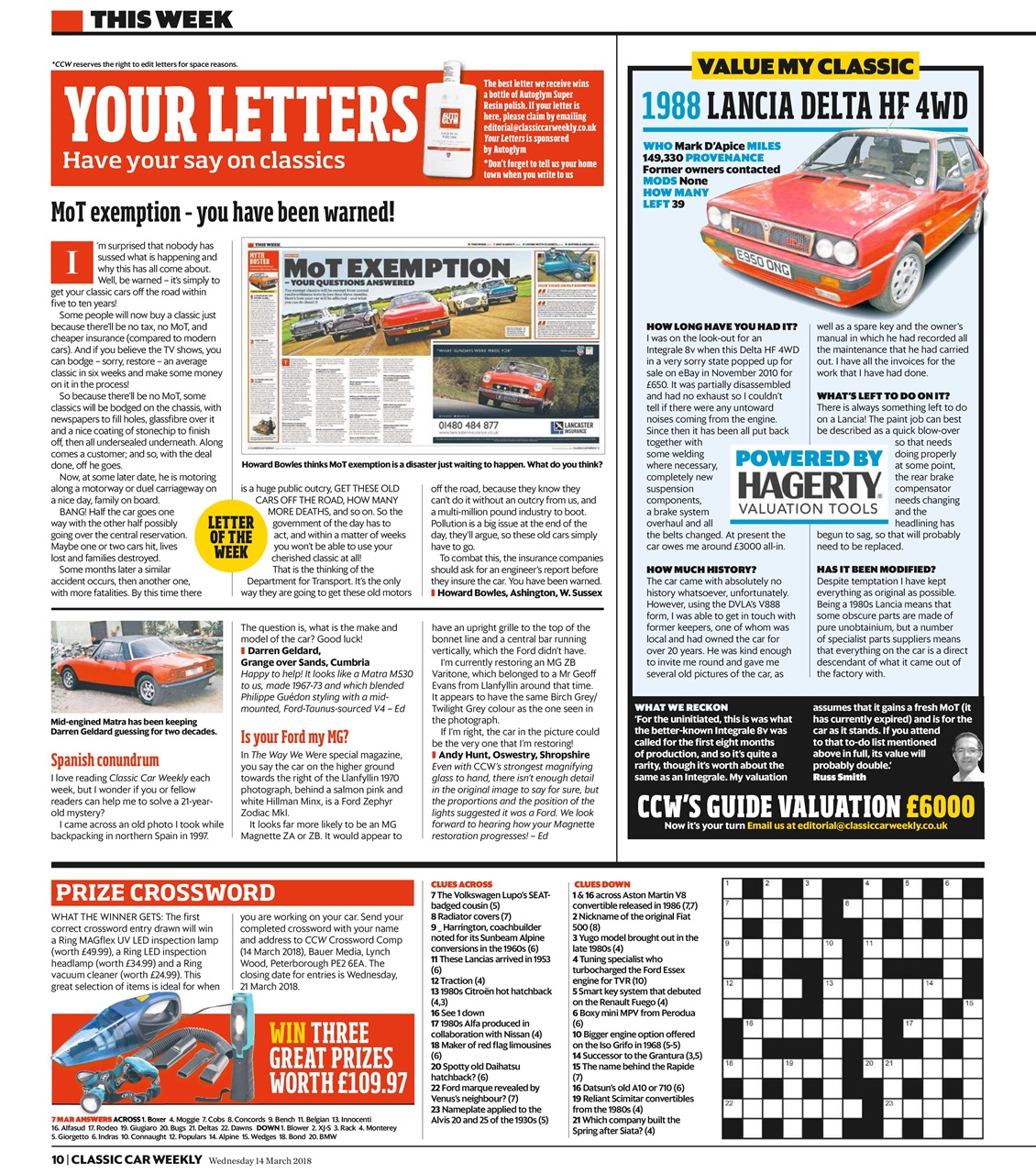 Classic Car Weekly Preview Pages