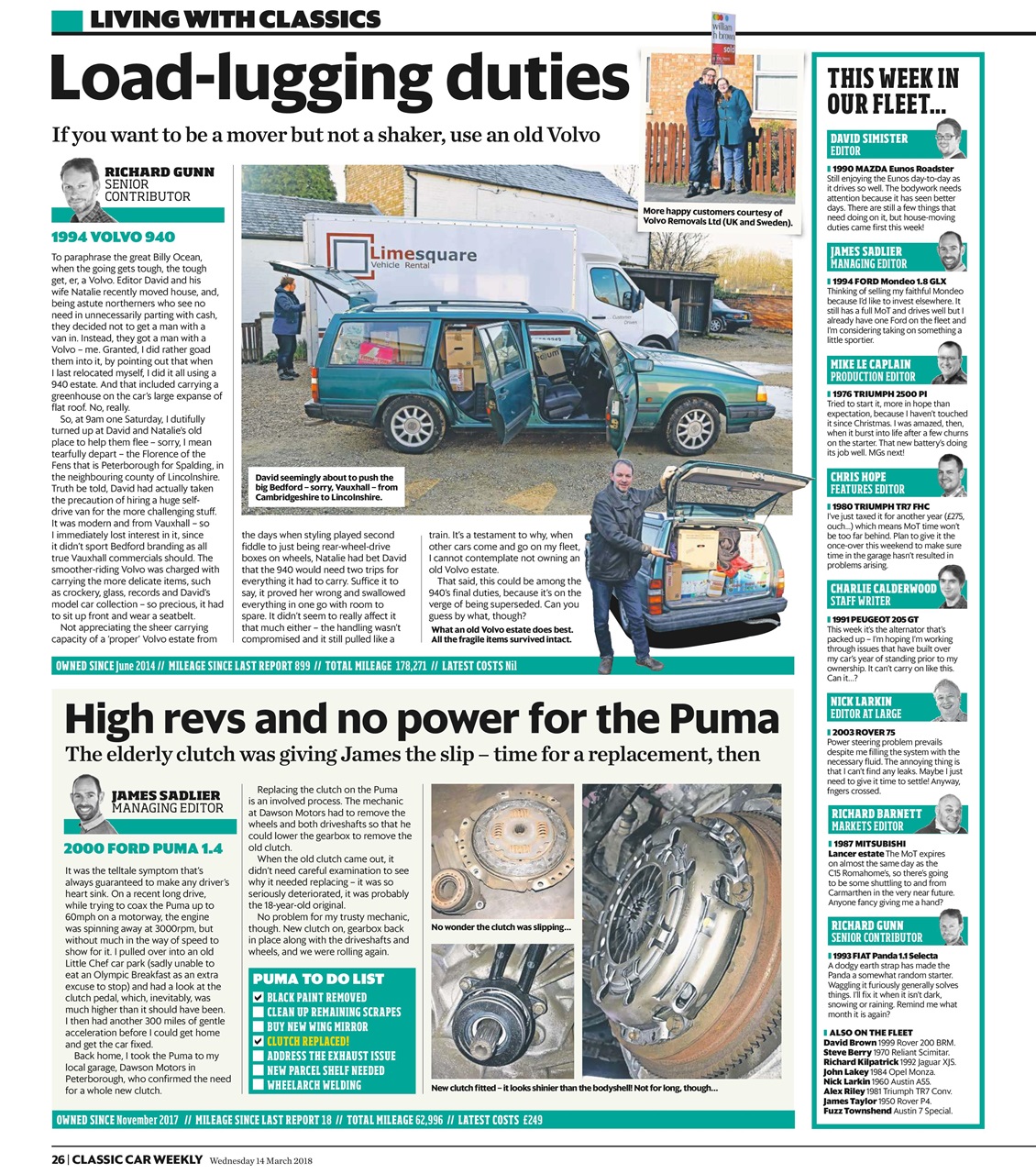 Classic Car Weekly Preview Pages