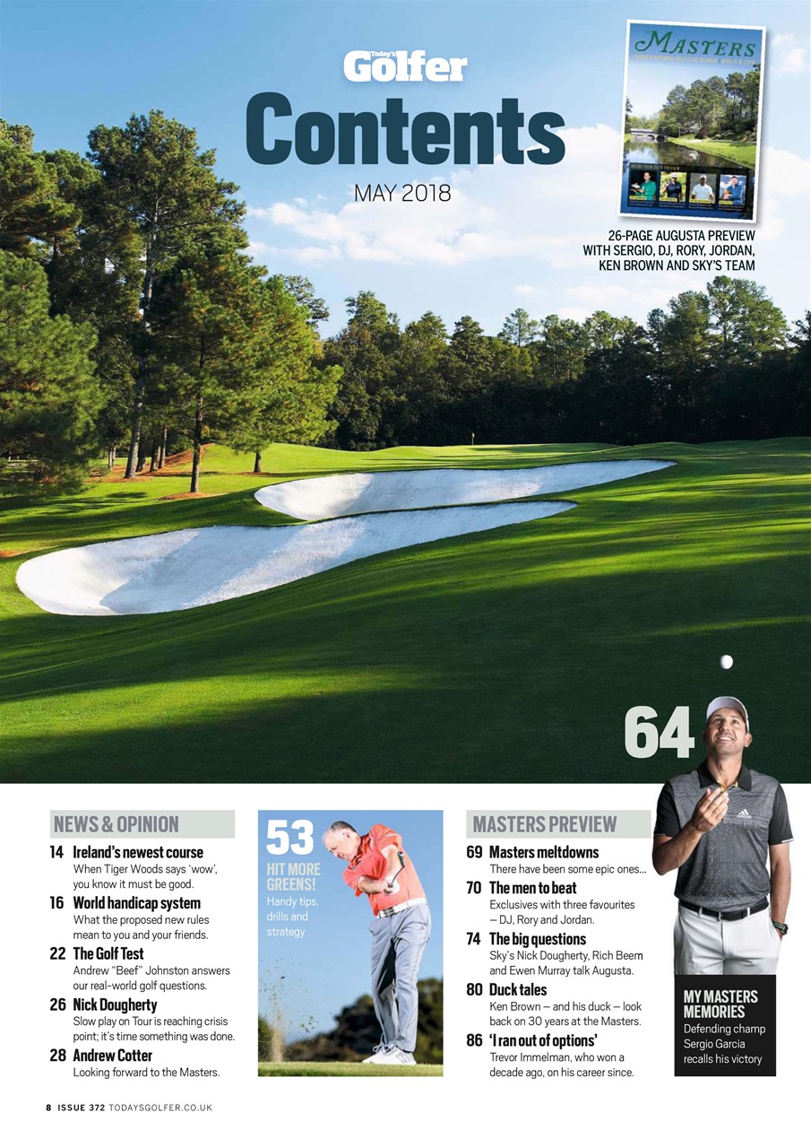 Today's Golfer Preview Pages