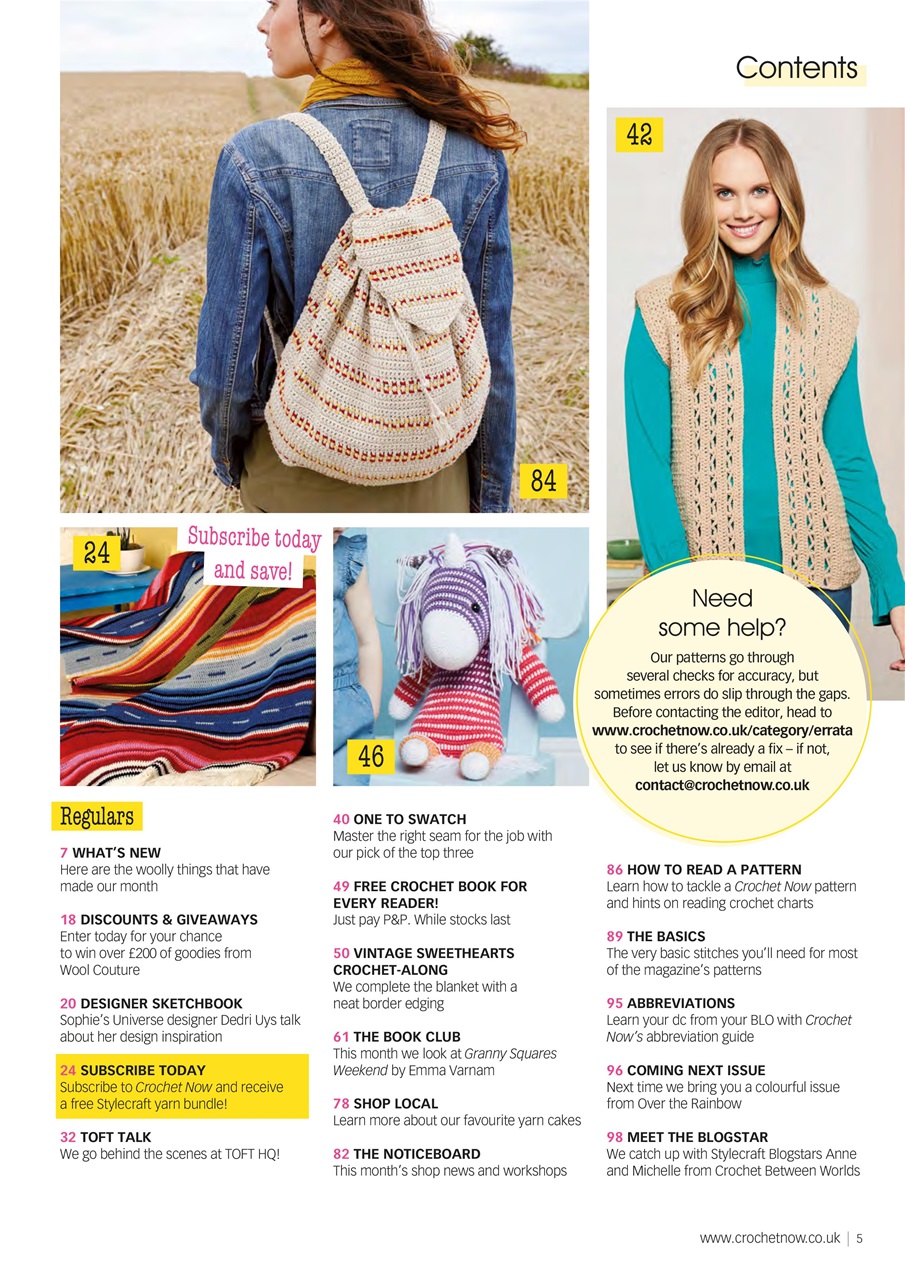Crochet Now Magazine Preview Pages