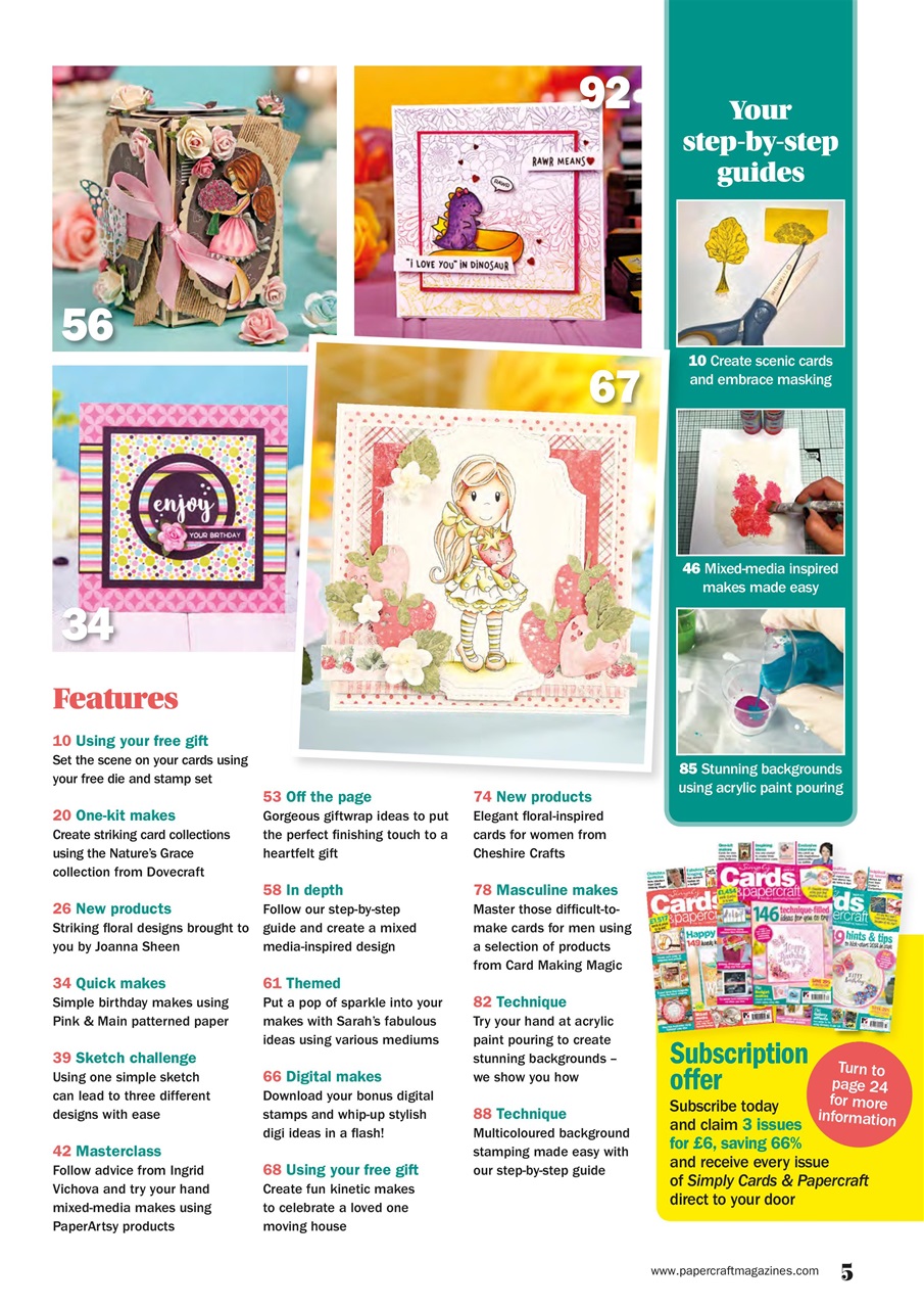 Simply Cards & Papercraft Preview Pages