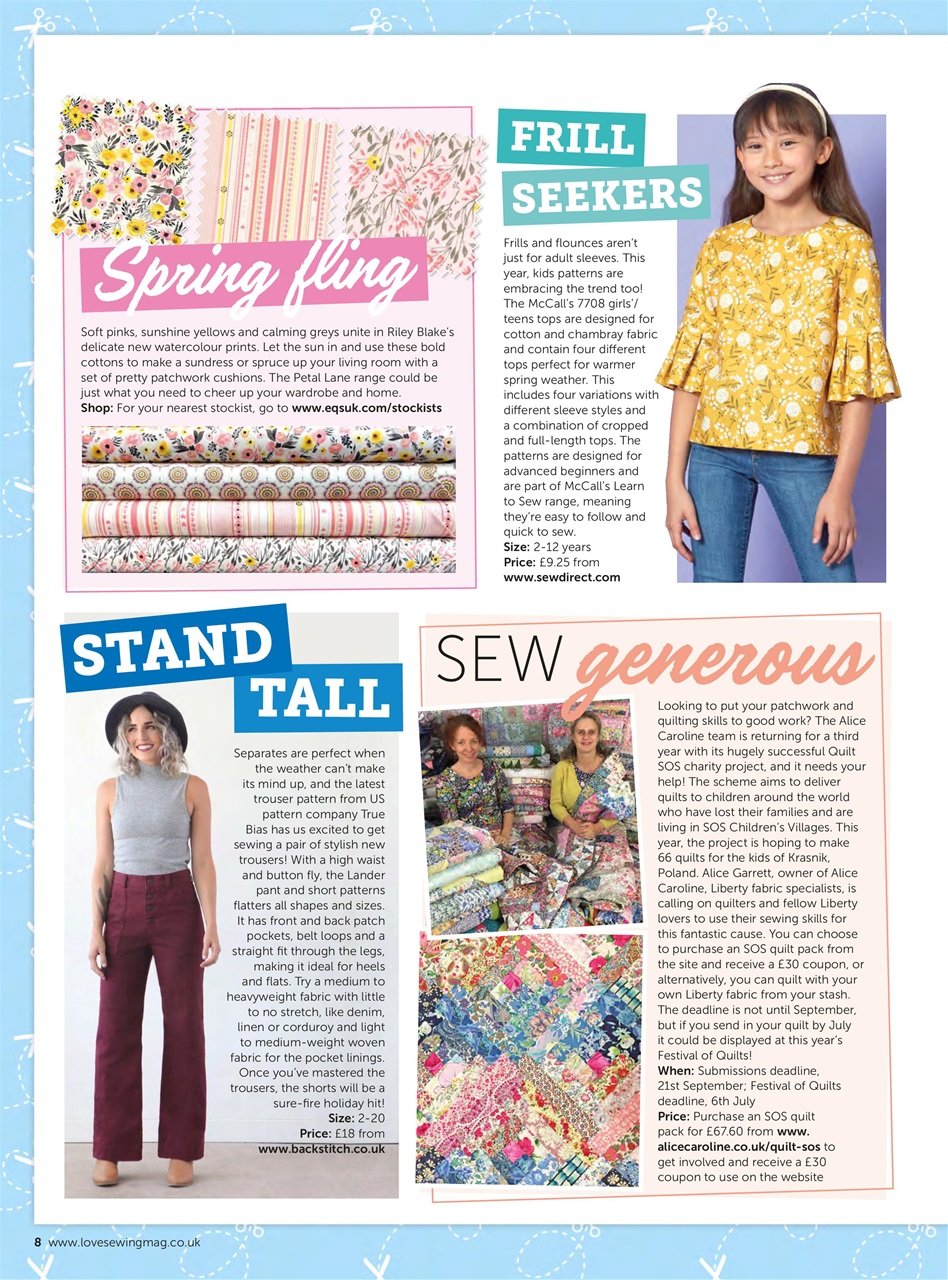 Love Sewing Preview Pages