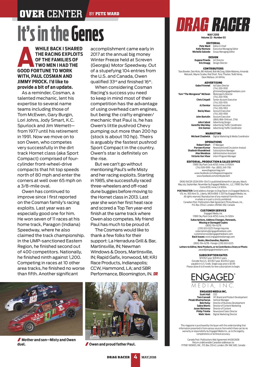 Drag Racer Preview Pages