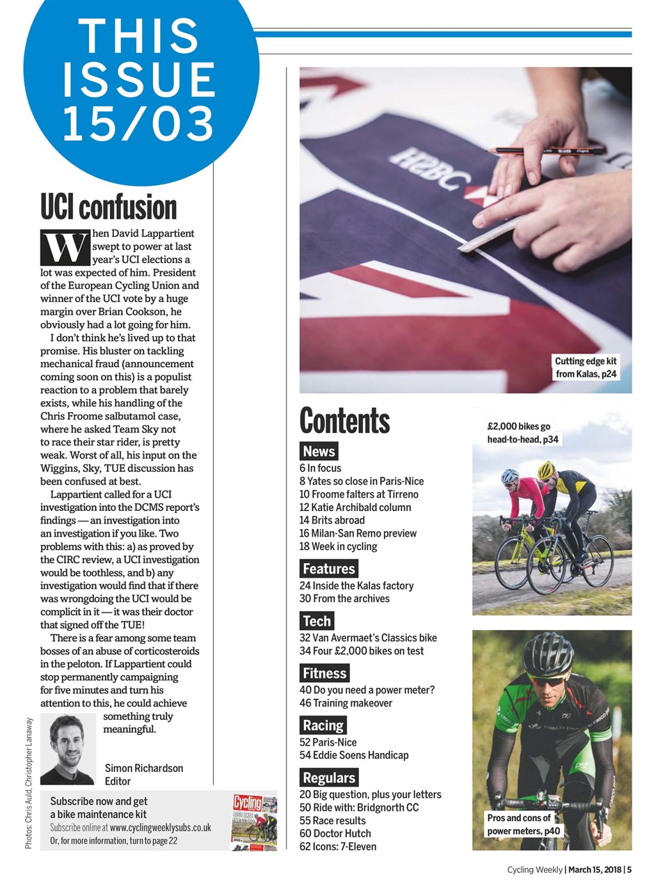 Cycling Weekly Preview Pages