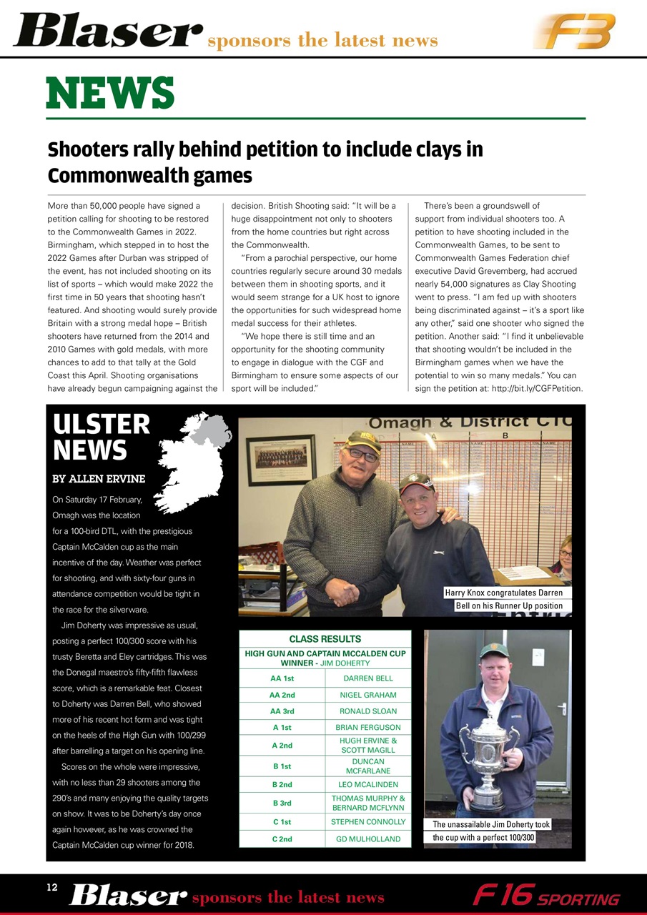 Clay Shooting Preview Pages