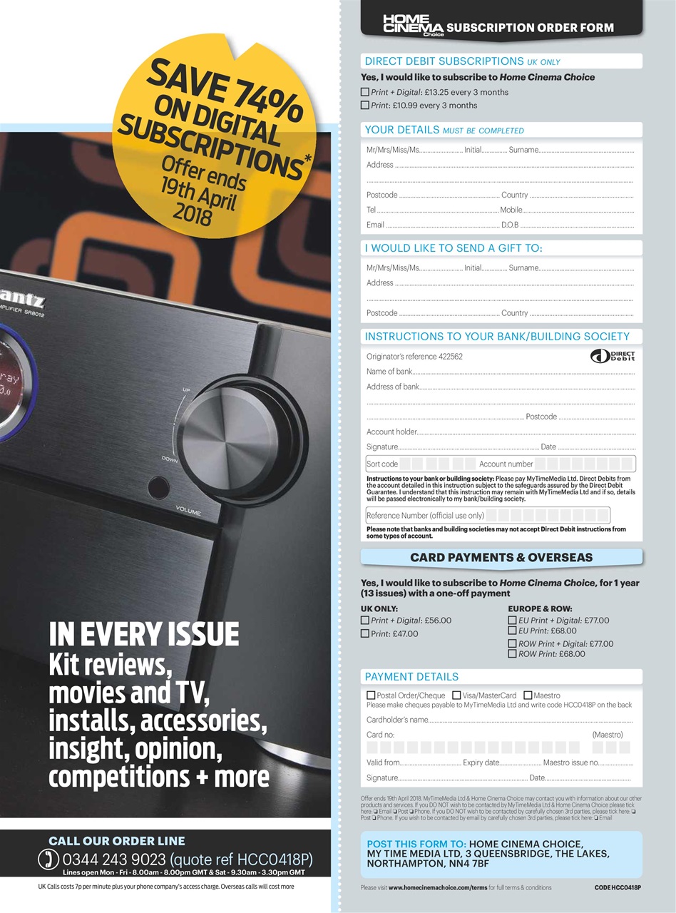 Home Cinema Choice Preview Pages