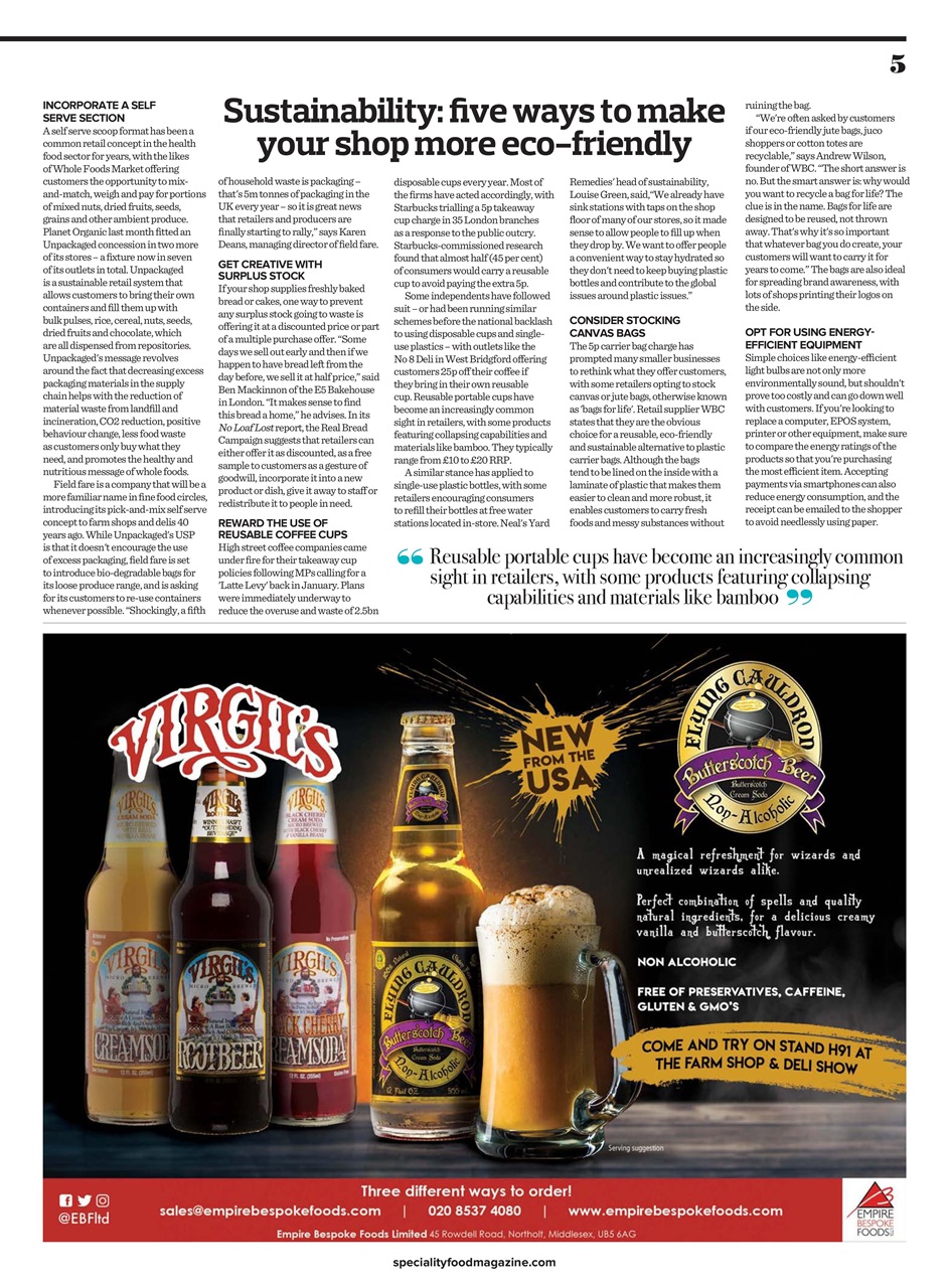 Speciality Food Preview Pages