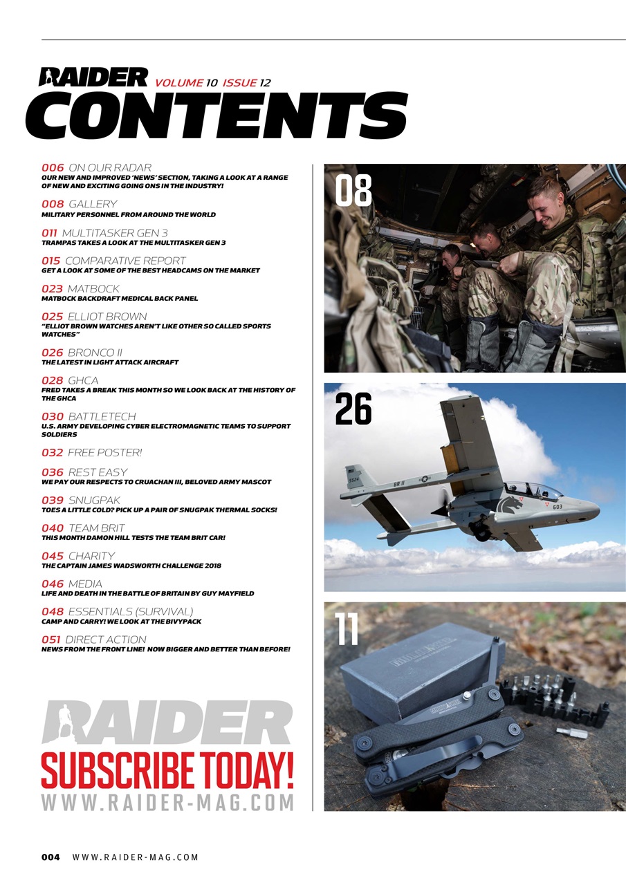 Raider Preview Pages