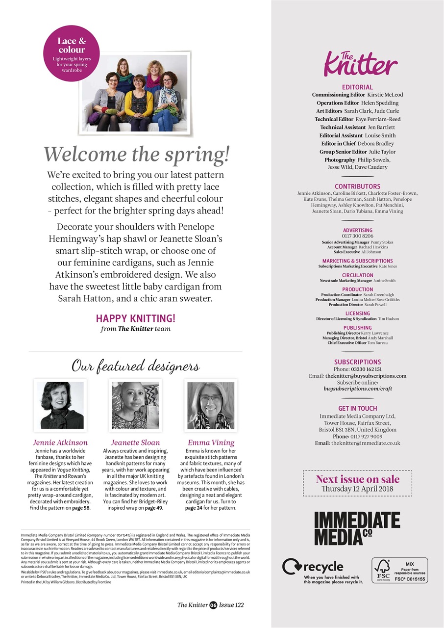 The Knitter Preview Pages