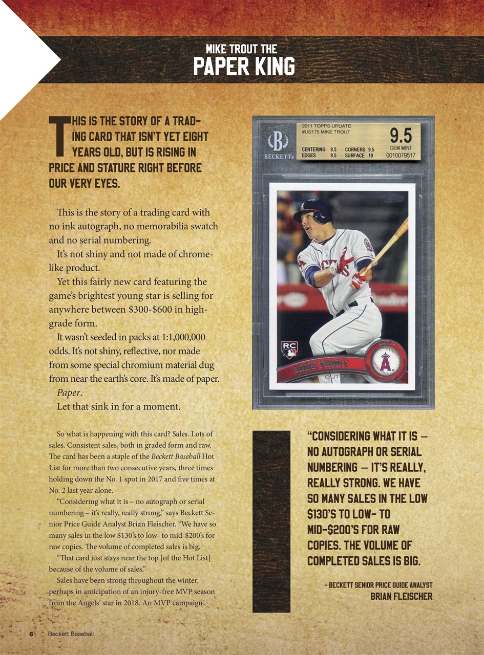 Beckett Baseball Magazine Preview Pages