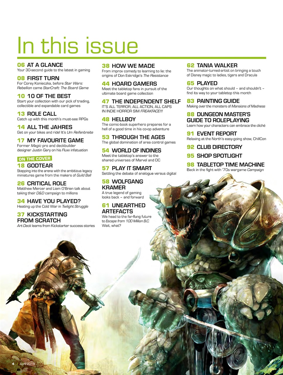 Tabletop Gaming Preview Pages