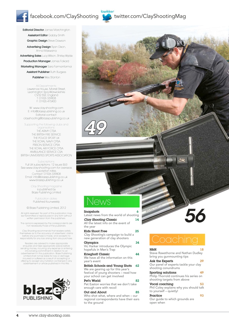 Clay Shooting Preview Pages