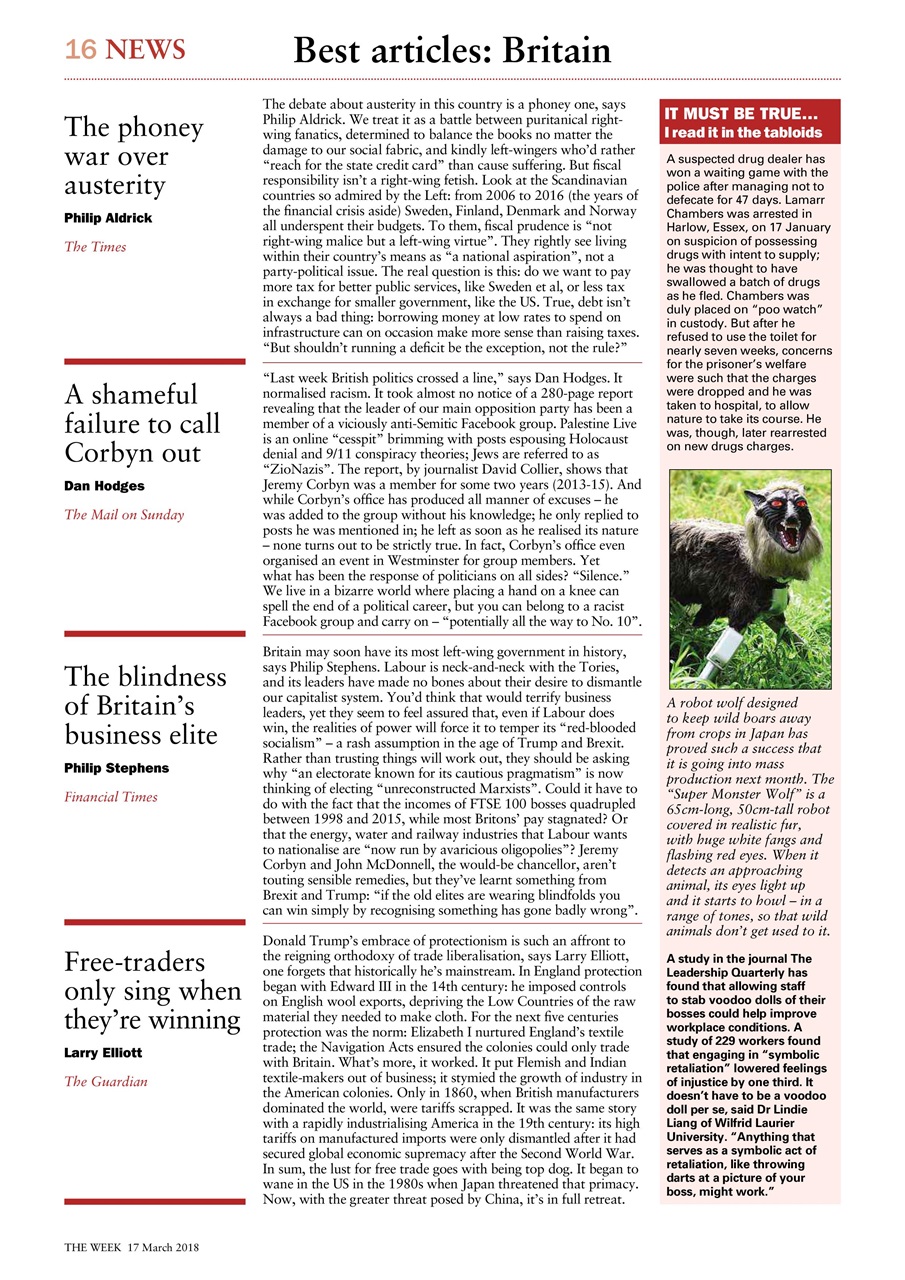 The Week Preview Pages