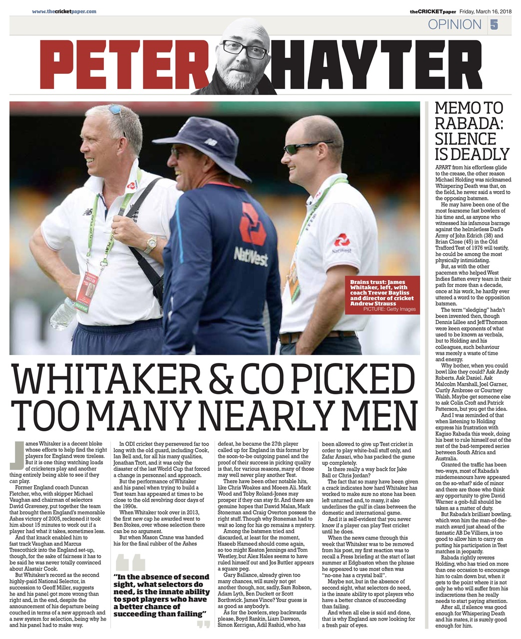 The Cricket Paper Preview Pages