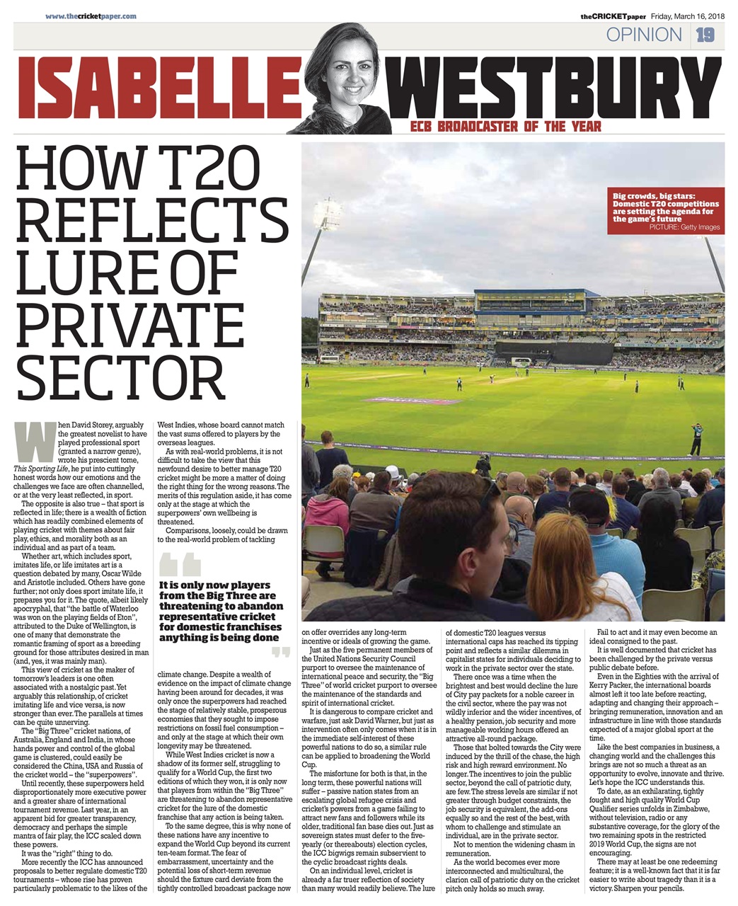 The Cricket Paper Preview Pages