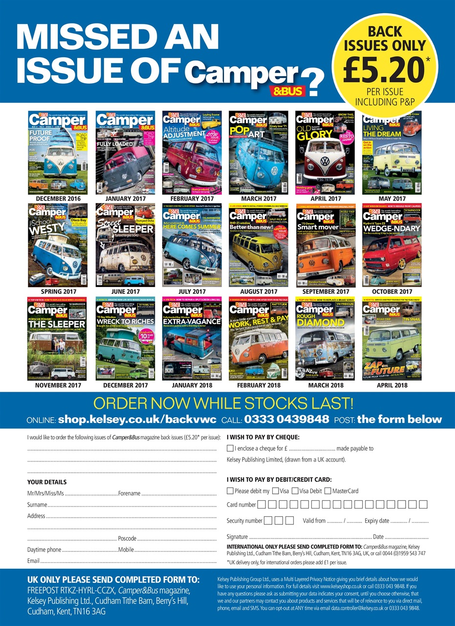 VW Camper Preview Pages