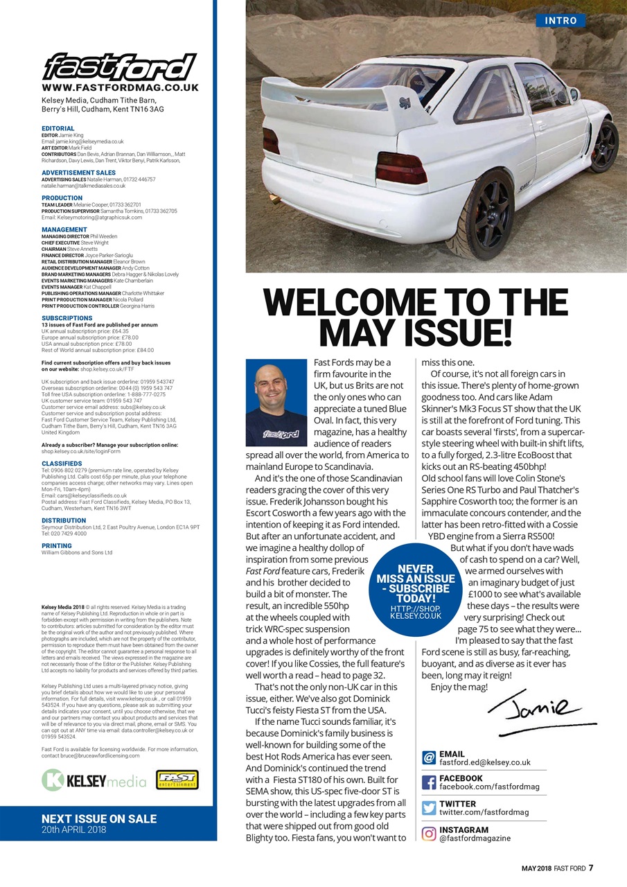 Fast Ford Preview Pages