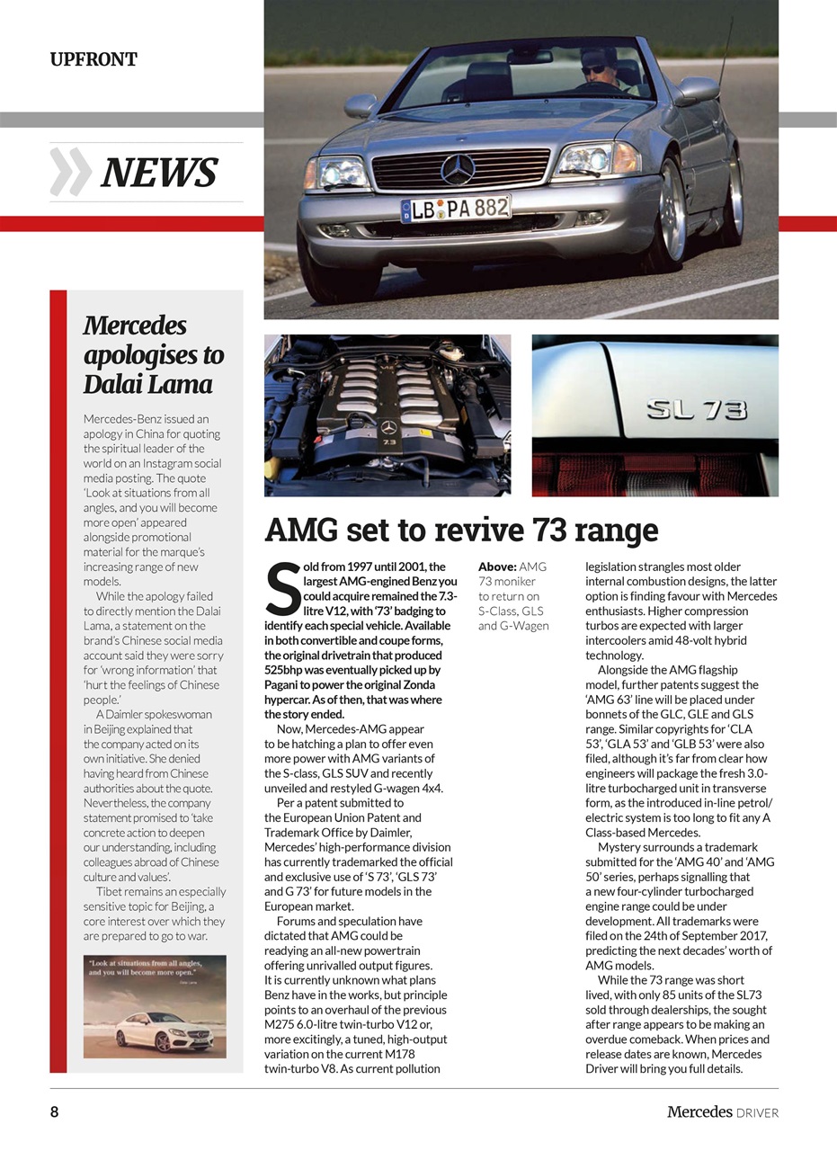 Mercedes Driver Magazine Preview Pages